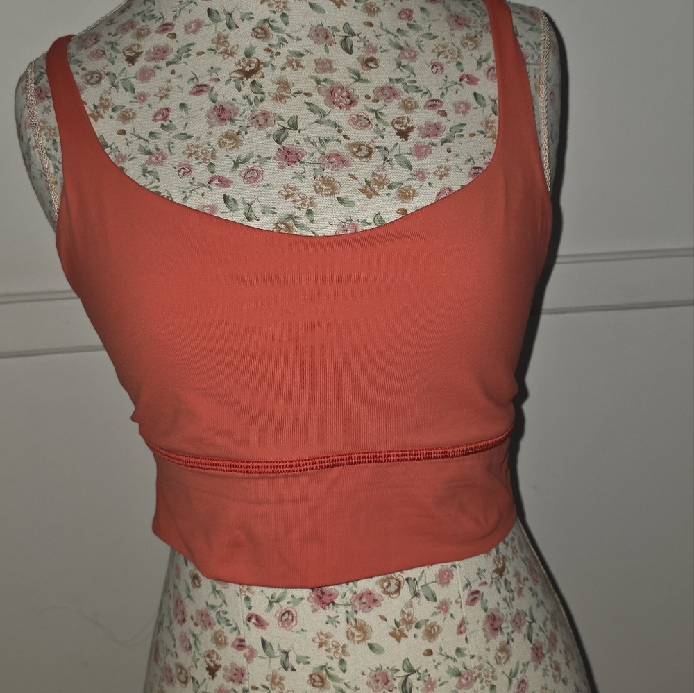 Lululemon Women's Orange Tank Top SIZE MEDIUM